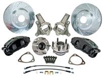 Brake Set, Front Disc, 13", 1964-72 A-Body, Corvette Style Calipers, Upgrade Hub