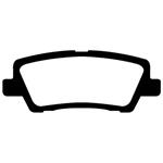 Brake Pads, EBC, 2013-19 ATS, 2014-19 CTS 2.0/3.6 Sedan, Greenstuff, Rear