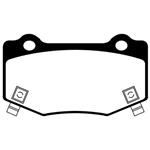 Brake Pads, EBC, 2016-19 ATS-V, 3.6L Twin Turbo, Redstuff, Rear