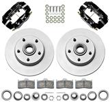 Disc Brake Set, Wilwood CL Dynalite, Ft, 64-72 A-Bdy w/AFX Spdl, 11.00" Rotors