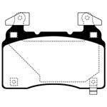 Brake Pads, EBC, 2014-19 CTS Vsport, Yellowstuff, Front