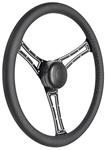 Steering Wheel Kit, 1959-68 GM, 1967-69 Corvair, Autocross, Plain Cap, Leather