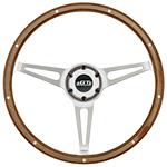 Steering Wheel Kit, 1966 Chevy, Retro Cobra, GT3, 6-Bolt, Engraved Bowtie