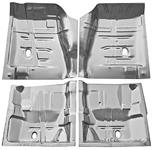 Floor Pan, Quarter Section, 1968-72 A-Body (exc El Camino), 4-Pc. Set