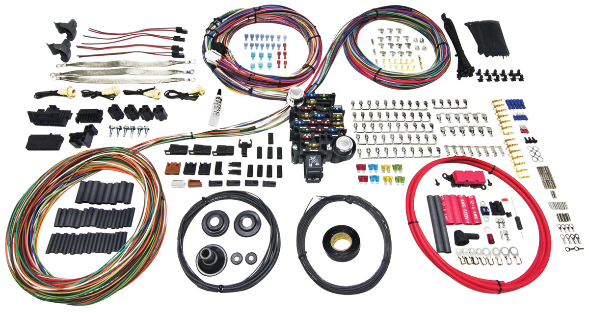 Wiring Harness, Painless Performance, Pro Series, 25 Circuit, Key in Dash @