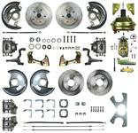 Disc Brake Set, Frt & Rr, Rt Stuff, 64-72 A-Body, 9" OE Bstr/Mstr, 11" Rtrs