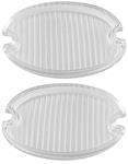 Lens, Fog Lamp, 1959 Cadillac, Glass, Pair