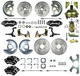 Disc Brake Set, Frt & Rr, Rt Stuff, 64-72 A-Body, 9" OE Bstr/Mstr, Wilwood Clpr.