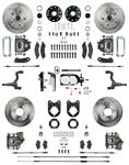 Disc Brake Set, Frt & Rr, Rt Stuff, 64-72 A-Body, Manual Brk, Chrme M/C, 11" Rtr