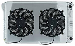 Radiator/Fan Combo, Alum. Cold-Case, 1968-72 A-body, LS-Swap, 19" H x 34" W