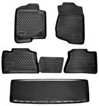 Floor Liner, Profile, 2015-20 Escalade w/Captain Seats, FT/2nd/3rd Row Set