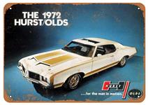 Sign, Aluminum 10"x14", 1972 Hurst/Olds Front