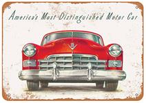 Sign, Aluminum 10"x14", 1948 Cadillac