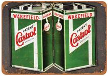 Sign, Aluminum 10"x14", Castrol Motor Oil