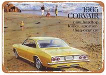 Sign, Aluminum 10"x14", 1965 Corvair