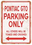 Sign, Aluminum 10"x14", GTO Parking Only