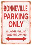 Sign, Aluminum 10"x14", Bonneville Parking Only