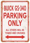 Sign, Aluminum 10"x14", GS-340 Parking Only