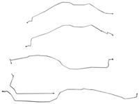 Brake Line Set, 2000-02 Escalade/EXT, Front, 2WD, W/Coil Springs, 5-Pc