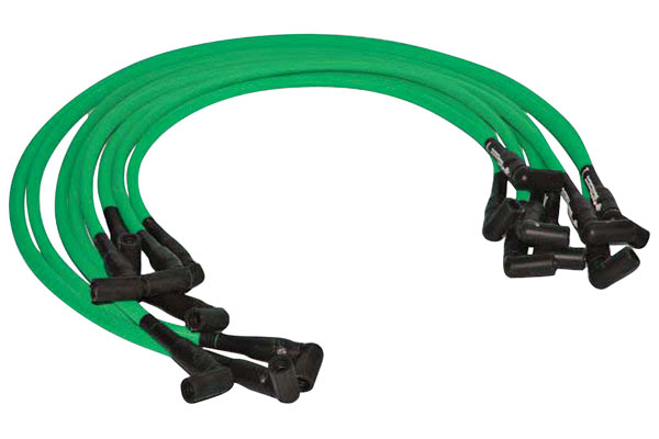 green spark plug wires