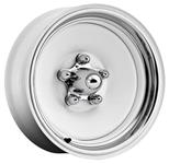 Wheel, US Wheel, Rat Rod Series 66, Gloss White, 15x5, 2.25 BS