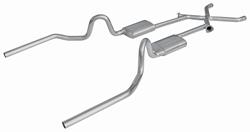 Exhaust Set, Turbo Pro SS, Pypes, 1964-72 A-Body, 3" w/X-Change