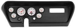 Gauge Mount w/ Gauges, AutoMeter, 3-3/8"(2) & 2-1/16"(4), 1966 TMP/LM/GTO