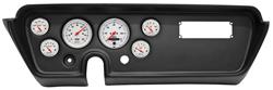 Gauge Mount w/ Gauges, AutoMeter, 3-3/8"(2) & 2-1/16"(4), 1967 TMP/LM/GTO