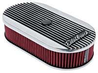 Air Cleaner, Edelbrock, Elite 2 Series, Oiled Oval 13.62" x 7.18"