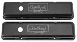 Valve Covers, Edelbrock Victor Series, Chevy SB Perimeter Bolt, 2.50" Short