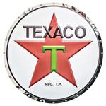 Sign, Texaco Circle White Elite 22" x 22"