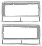 Headlamp Bezels, 1982-87 El Camino/1982-83 Malibu, Pair