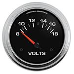 Gauge, 2-5/8" Volts, 8-18V, Short Sweep Electric