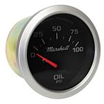 Gauge, 2-1/16" Oil Pressure, 0-100 PSI, With Sender, Short Sweep Electric