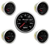 Gauge Set, 5pc, 73-10 Ohm Fuel Level, 3-3/8" Speedo