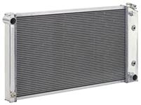 Radiator, Alum. Champion, 66-77 A Bdy/Rivi/Pont FS, 65-82 Cadi, 18.63" H x 33 W