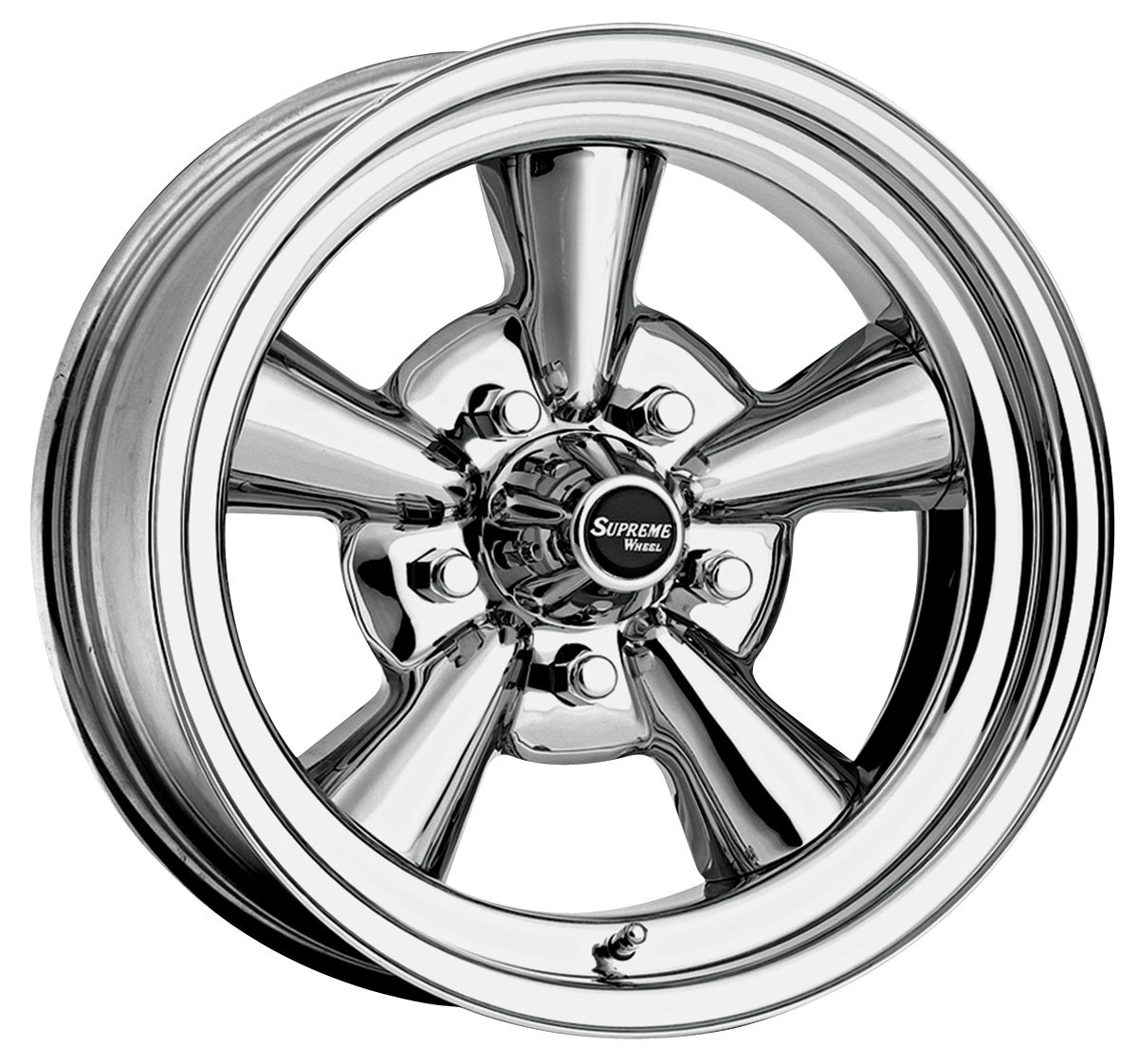 U.S. Wheel - Wheel, US Wheel, Supreme Series 48, Chrome, 14x7, 5x4.50/4 ...