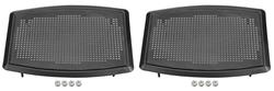 Grille, Rear Speaker, 1964-80 GM, Square Side, Black, Pair