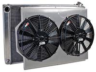 Radiator & Fans, Griffin Aluminum PerformanceFit, 1964-88, 22.5" Core, 2-Row