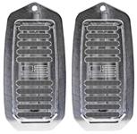 Louvers, Door Jamb Vent w/Logo, 1970-72 A-Body, 1976-85 Cadillac, LG Billet USA