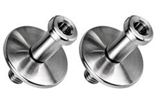 Knobs, Door Lock, Billet Aluminum, LG Billet USA, 10-24 Thread @