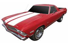 Tape/Stencil Kit,  1968-69 El Camino SS Custom Hood STENCIL Kit