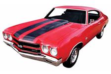 Decal, 1970-72 Chevelle SS Hood & Deck Vinyl Kit