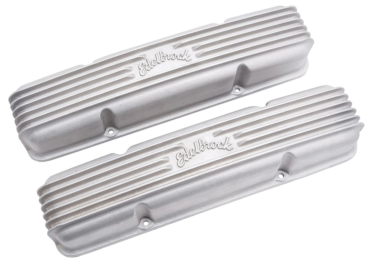 Sbc finned aluminum on sale valve covers