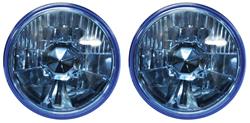 Headlights, Octane Lighting,  5-3/4" H4, Crystal Clear Pattern Glass