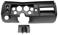 Gauge Mount Panel, AutoMeter, 3-3/8" (2) & 2-1/16" (4), 1968 Chevelle