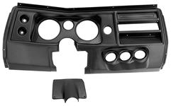 Gauge Mount Panel, AutoMeter, 5" (2) & 2-1/16" (4), 1968 Chevelle