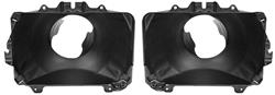 Headlight Bucket, Low Beam, 80-88 G Body, 75-86 Cadillac, 75-76 Riviera, Pair