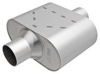 Muffler, Rumble Stainless Chambered, Center/Center, 4.25" x 9.5" x 6.5" Body/13"