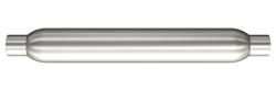 Muffler, 4" Round Glasspack, Magnaflow, 2.5" Inlet/Outlet, 26" Body, Aluminized